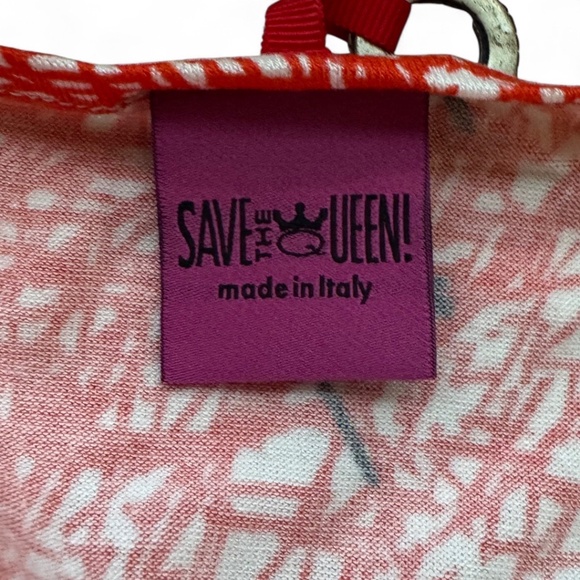 SAVE THE QUEEN art patchwork tunic dress multicolor size XL (small fit) - Picture 6 of 10